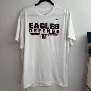 Nike Dri-FIT‎ Eagles Defense T-Shirt XXL White Athletic Training Tee